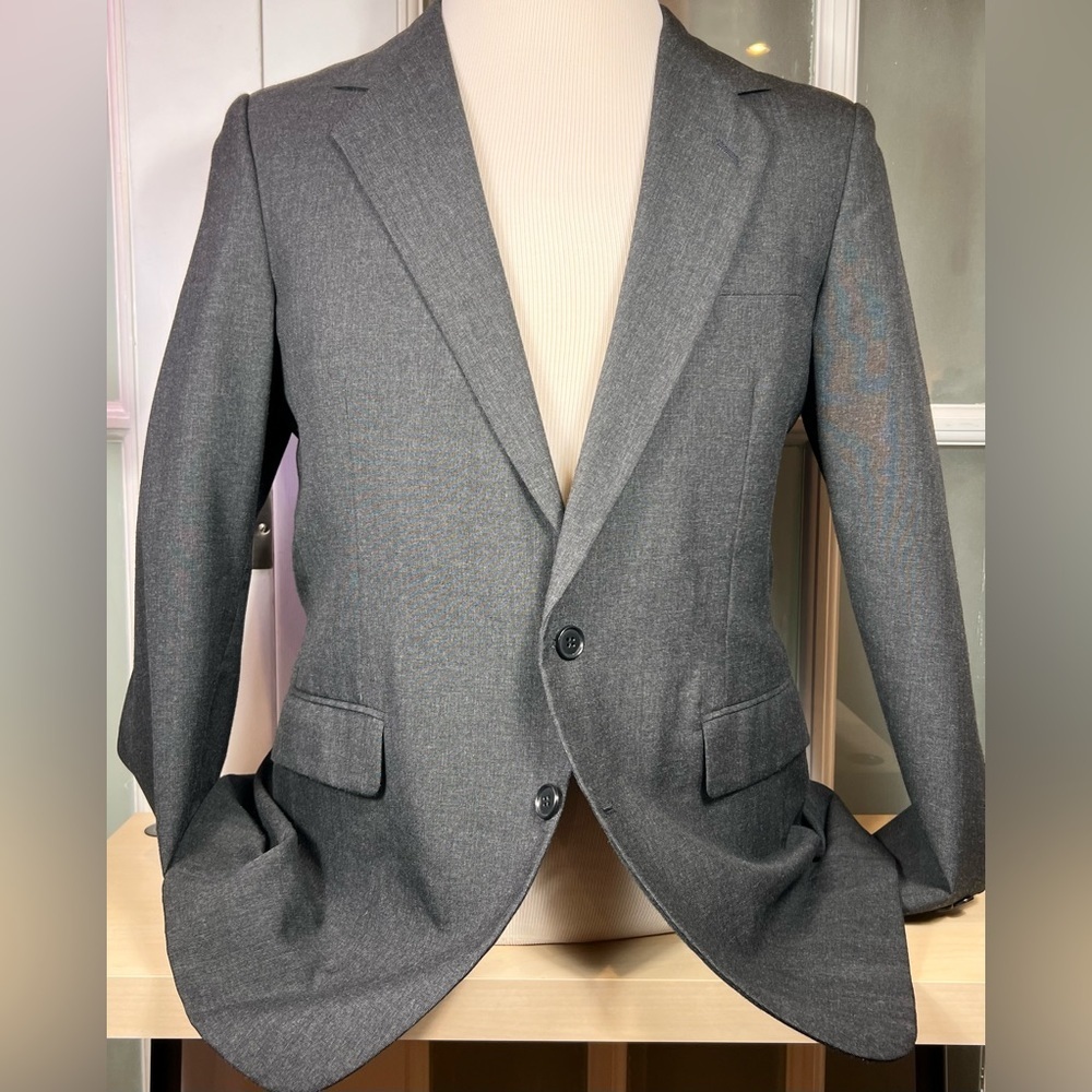 Vintage 2-Button Textured Blazer